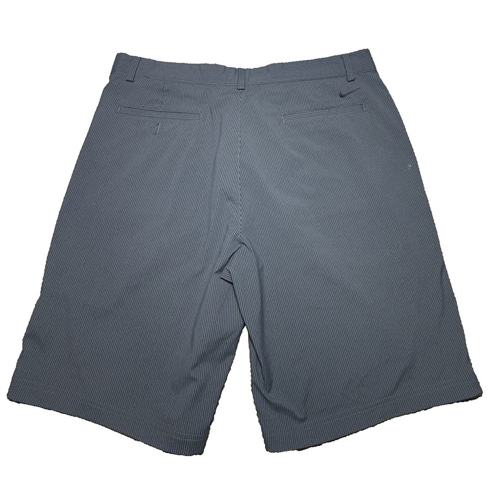 Nike Golf Shorts Mens 36 Gray Stripes 639802-021 Tour Performance Dri-Fit Shorts